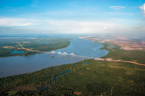 Orinoquia Bridge on Orinoco River Venezuela Orinoquia Bridge on Orinoco River Venezuela